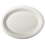 PAPSTAR Assiette en canne sucre \"pure\", ovale, 260x220 mm