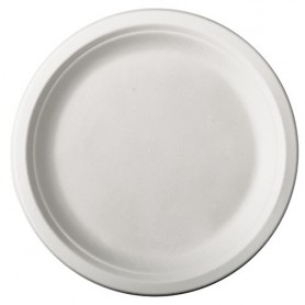 PAPSTAR Assiette en canne sucre \"pure\", rond, 230 mm