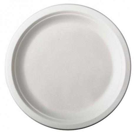 PAPSTAR Assiette en canne sucre \"pure\", rond, 230 mm