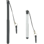 Pack de 2 stylets rétractables universels : un noir et un aluminium