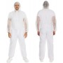 HYGONORM Combinaison PP Light avec capuche, M, blanc
