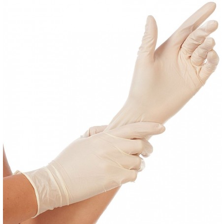 HYGOSTAR Gant en latex Sense, L, naturel, sans poudre