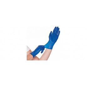 HYGOSTAR Gant en latex Soft Blue, S, sans poudre, bleu
