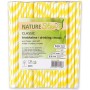 NATURE Star Paille en papier, 197 mm, ray jaune/blanc