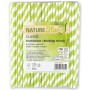 NATURE Star Paille en papier, 197 mm, ray jaune/blanc