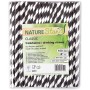 NATURE Star Paille en papier, 197 mm, ray jaune/blanc