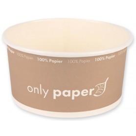 NATURE Star Bol salade Only Paper, rond, 1,3 litre, marron