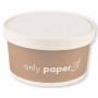 NATURE Star Bol salade Only Paper, rond, 1,3 litre, marron