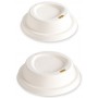 NATURE Star Couvercle pour gobelet en canne sucre, blanc