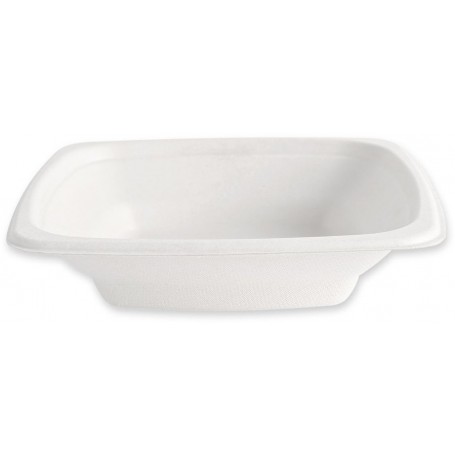 NATURE Star Plat en canne sucre, carr, 400 ml, blanc