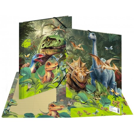 HERMA Chemise lastique \"Dino World\", carton, A4