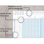 RNK Verlag Urlaubsplaner 2025, (B)1.000 x (H)297 mm, gefalzt