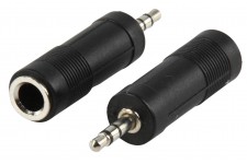 Valueline adapter plug 3.5mm stereo plug to 6.35mm stereo socket