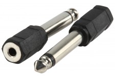 Valueline adapter plug 6.35mm mono plug to 3.5mm mono socket