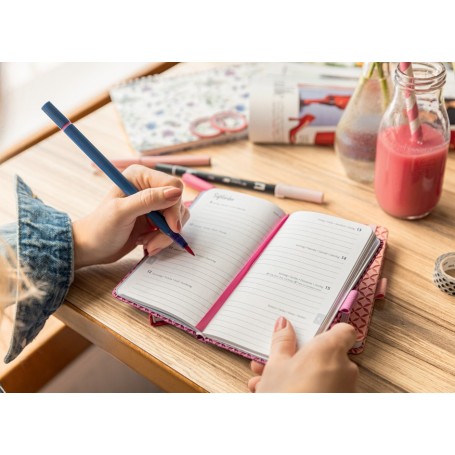 sigel Agenda de poche Jolie Flair 2025, A6, fuchsia