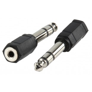 Valueline adapter plug 6.35mm plug to 3.5mm stereo socket 