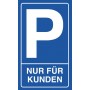 EXACOMPTA Hinweisschild \"Privatparkplatz\", blau/weiá