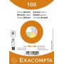 EXACOMPTA Fiches bristol, A6, uni, assorti