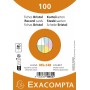 EXACOMPTA Fiches bristol, A6, uni, assorti