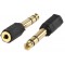 Valueline adapter plug 6.35mm plug to 3.5mm stereo socket (GOLD)