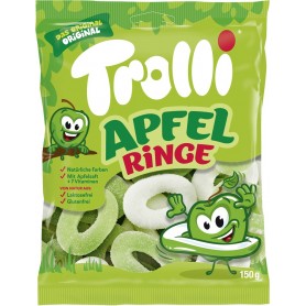 Trolli Bonbon glifi aux fruits RONDELLES DE POMME, 150 g