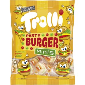 Trolli Bondon glifi aux fruits MINI BURGER, 170 g