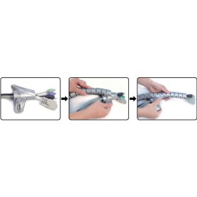 LogiLink Attache-cbles, 1,5 m, diamtre: 25 mm, gris