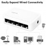 LogiLink Switch de bureau Gigabit Ethernet, 5 ports, blanc