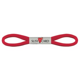 SUSY CARD Ruban cadeau \"Easy\", 6 mm x 3 m, rouge