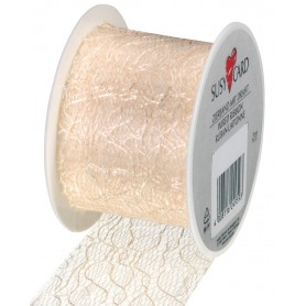 SUSY CARD Ruban cadeau, sur bobine \"Lace \", crme