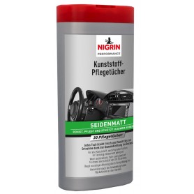 NIGRIN Kunststoff-Pflegetcher seidenmatt, Spenderbox