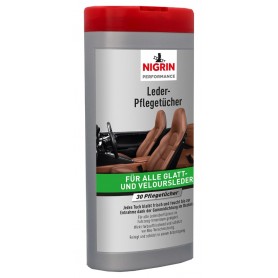 NIGRIN Leder-Pflegetcher, Spenderbox