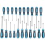 QUANTOOL Jeu de tournevis, 21 pices, noir/bleu
