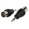 Valueline adapter plug 3.5mm mono plug to coax socket