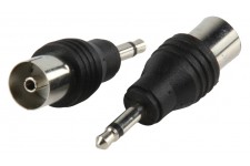 Valueline adapter plug 3.5mm mono plug to coax socket