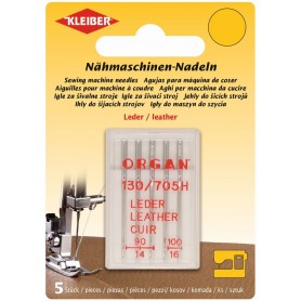 KLEIBER Set d\'aiguilles pour machine coudre \"cuir\"