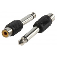 Valueline adapter plug 6.35mm mono plug to phono socket