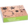 HEYDA Set de tampons motif \"Xmas Patches\", bote fentre