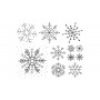 HEYDA Set de tampons motif \"Xmas Patches\", bote fentre