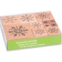 HEYDA Set de tampons motif \"Xmas Patches\", bote fentre