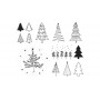 HEYDA Set de tampons motif \"Xmas Patches\", bote fentre