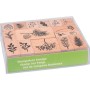 HEYDA Set de tampons motif \"Xmas Patches\", bote fentre