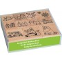 HEYDA Set de tampons motif \"Xmas Patches\", bote fentre