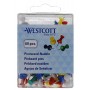 WESTCOTT pingle pour tableau en lige, assorti, 60 pices