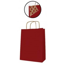 APLI Sac en papier, kraft, petit, noir