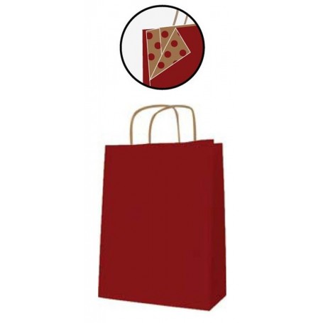 APLI Sac en papier, kraft, petit, noir