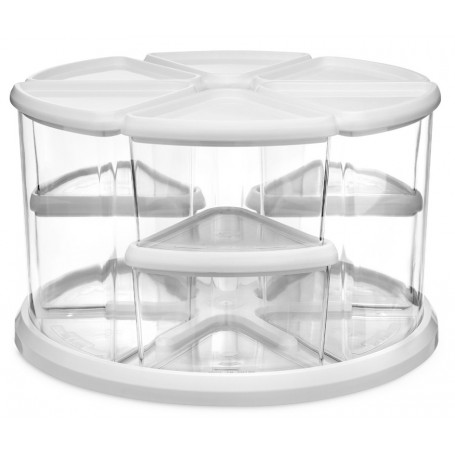 deflecto Organiseur mange, transparent / blanc