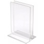 deflecto Porte-brochures & menu, A4 portrait, transparent