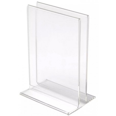 deflecto Porte-brochures & menu, A4 portrait, transparent