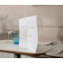 deflecto Porte-brochures & menu, A4 portrait, transparent
